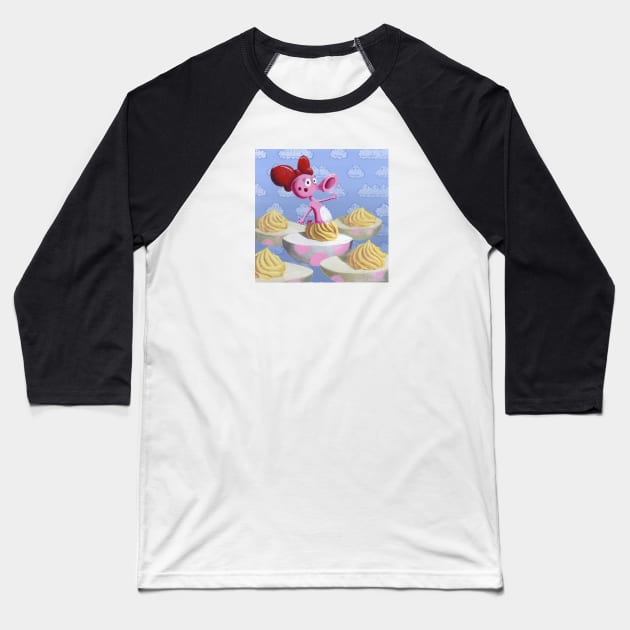 Birdo in Deviled Egg Baseball T-Shirt by drawingnikki